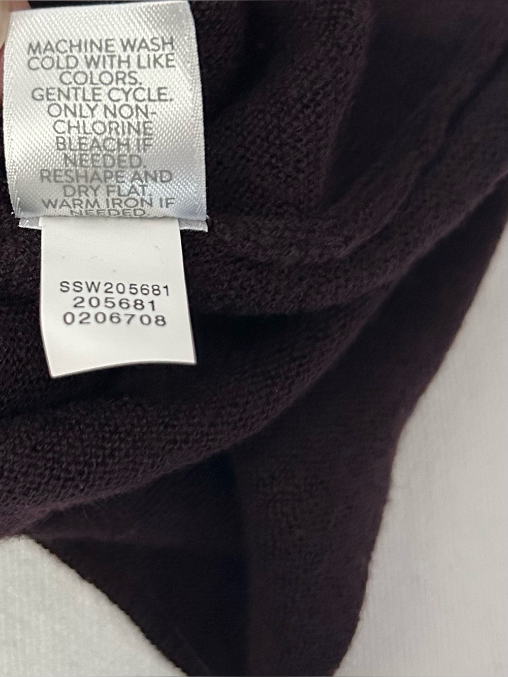 J. Jill Sweater Tunic Womens M Burgundy Soft Lightweight Merino Wool Crew Neck - Picture 6 of 9